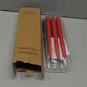 Green and Red Flameless Taper Candles with Remote Control - 11 Inch LED Candlesticks Battery Operated, Realistic 3D Flame with Wick, Timer, 6 Pack Holiday Candles Christmas Decor