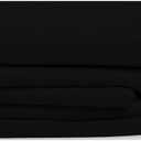 Moondream, Solid Color 100% Blackout Curtain for Bedroom, Blackout Fabric, Solid Light Block for Window, Sliding Doors, Grommet, 55" W x 84" L, Black (Deep Black MC710), 1 Panel