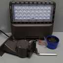 Juyace 150W led Flood Dusk to Dawn Outdoor Lighting Barn Light Commercial Wall Mounted Shoe Box Street Yard Security Area IP65 Waterproof 5000K 100-277 V