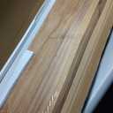 Live Edge Floating Shelf, 40 Inch Rustic Solid Elm Wood - Natural Wood Tone with Invisible Brackets, Wall Mounted for Living Room, Kitchen, Bathroom