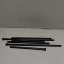 6 Pack Small Tension Rod 18 to 28 Inch Black Tension Curtain Rod Adjustable Spring Curtain Rods No Drilling Expandable Pressure Short Curtain Rods for Windows,Closets,Doorway,Kitchen