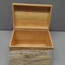 YeeBeny Golf Scorecard Collection Box, Golf Storage Box With 5 Wooden Dividers, Scorecard Keeper For Keepsakes Cards Club Storage Score Book Pencil Log, Unique Golf Gift