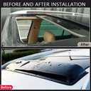 37.8" 980mm Sunroof Wind Deflector, Tape-on Sunroof Rain Guards, Universal Fit Tinted Moonroof Vent Visor Car Accessories