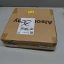 Alsonerbay Corner Shelf Wall Mount, Set of 3 Floating Corner Shelves with Cord Hole, Rustic Wood Shelves for TV, Speaker, Cable Box, Game Console for Bedroom, Kitchen, Living Room Carbonized Black