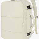 Taygeer Travel Backpack for Women, Carry On Backpack with USB Charging Port & Shoe Pouch, TSA 15.6" Laptop Back Pack Flight Approved, College Gym Bag Casual Daypack for Weekender Business Hiking,Beige