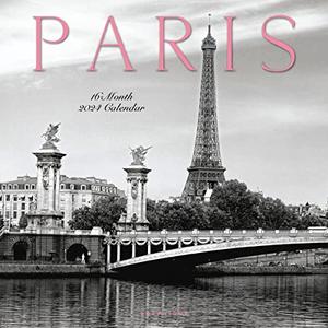 Pack of 5 Graphique 2024 Paris Wall Calendar | 12” x 12” | Thick Paper | Home & Office Organizer | Large Monthly Grid | 3 Languages & Marked Holidays | 4 Month Preview Page for 2025