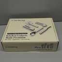 Caraway Kitchen Gadget Set - 5 Piece Kitchen Essentials - Stainless Steel - Includes Can Opener, Pizza Cutter, Garlic Press, Ice Cream Scoop, Vegetable Peeler, and Storage Organizer