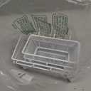 Sieral 4 Pcs Pegboard Baskets Metal Wire Shelf Baskets Peg Board Organizer Accessories Wall Mount Organizer Attachments for Garage Workbench Various Tool Accessories, 2 Sizes (White,Small, Medium)