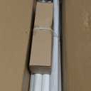 White Boho Curtain Rods for Windows, 1" Adjustable Decorative Heavy Duty Long Window Treatment Rods 66 to 120 inch with Pinecone Twine Finials, Rustic Farmhouse Drapery Pole for Bedroom