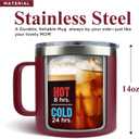 Gifts for Mom from Son, Daughter - Christmas Gifts for Mom, Wife, Women - Moms Birthday Gift Ideas, Cool Birthday gifts for Moms, Mothers - Best mom Mug, 14 Oz Stainless Steel moms Coffee Mug