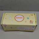 BABESIDE 3 Pcs Baby Doll Bassinet with Baby Doll Bedding Set for 17-22 Inch Dolls, Floral Patterns Babydoll Crib and Blanket for Lifelike Reborn Dolls Accessories, Pink