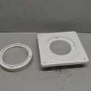Dryer Vent Connector Kit, Dryer Vent Wall Plate with Quick Connect & Disconnect, Twist Lock Dryer Duct Connector Kit Fits 4 Inch Tubes, Covers Area 7 Inch x 7 Inch, for Dryer Washer Bathroom (No hoses)