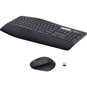 Logitech MK850 Performance Wireless Keyboard and Mouse Combo for Windows, macOS & ChromeOS, Bluetooth & 2.4 GHz USB Receiver, Full-Size Ergonomic Keyboard, Multi-Device, Cushioned Palm Rest Graphite