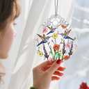 Christmas Ornaments: Stained Glass Ornament, Christmas Tree Ornament, Hanging Ornaments for Home Decor & Xmas Tree Decorations Exquisite Holiday Decor, Gifts & Holiday Present - Hummingbirds