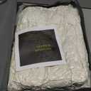 Topblan Weighted Blanket for Adults, 60" x 80" 20lbs, Soft Sherpa Queen Size Heavy Blanket with 3D Jacquard Turtle Shell Flannel Fleece for Couch and Bed (Cream)