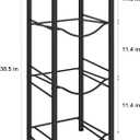 5 Gallon Water Jug Holder 3-Tiers Water Dispenser Stand Rack, Water Bottle Organizer with Storage Shelves for Kitchen Living Room Office, Rustic Brown