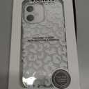 MOSNOVO for iPhone 17 Case | Military Grade 6.6ft Drop Tested | Camera Control | Clear with White Leopard Print Design