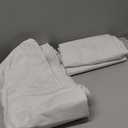 INOVADAY 100% Blackout Curtains for Bedroom, Black Out Curtains 84 Inch Long, Clip Rings Linen Blackout Drapes, Thermal Insulated Room Darkening for Living Room, 2 Panels - Beige,W50xL84