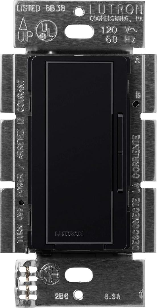 Lutron Maestro Companion Multi-Location Dimmer | Not for Standalone Use | MA-R-BL, Black
