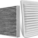 CA10190 CF10285 Combo Engine Air Filter Set Replacement for 2009-2019 Toyota Corolla Pontiac Vibe Scion XD