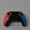 Wireless Switch Controller for Switch/Lite/OLED Controller, Switch Controller with a Mouse Touch Feeling on Back Buttons, Extra Switch Pro Controller with Wake-up,Programmable, Turbo Function (Red+Blue)