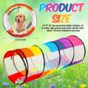 Seenelling 27.6 Inch Extra Large Play Tunnel for Kids Pop Up Crawl Tunnels Colorful Crawls Tube for Toddler Collapsible Tunnel Toy Gift with Breathable Mesh for Children Pet Indoor Outdoor (2 Pcs), 27.6 x 27.6 x 70.9 inches