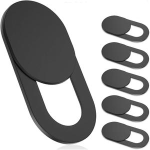 Webcam Cover Slide (6 Pack) – Ultra-Thin Privacy Camera Blocker for MacBook, iPhone, iPad, Laptop, PC & Smartphones – Black