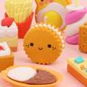 Mr. Pen- Mini Food Pencil Erasers Toy Set, 30 pcs, 3D Mini Puzzle Erasers Toys for Kids Reward, Party Favors, Non-Toxic & Safe for Children, No Smudge, Easter Egg Fillers (Bright 2)