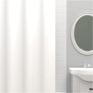 Zenna Home Waterproof Fabric Shower Curtain Or Liner 70” x 72” White New