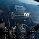 Dash Cam Front Rear, IMX415 Sensor 4K 30fps/2K 60fps+1080p, Touch Screen Dash Camera for Car, Voice Control, Built-in GPS WiFi, HDR Night Vision, 64GB Card, 160° Wide Angle, 24H Parking Monitoring