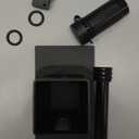 American Flag Metal Trailer Hitch Cover for 2 inch Receivers (with 5/8-Inch Pin Diameter Trailer Hitch Lock (Black)