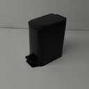 Cesun Small Bathroom Trash Can with Lid Soft Close, Step Pedal, 6 Liter / 1.6 Gallon Stainless Steel Garbage Can with Removable Inner Bucket, Anti-Fingerprint Finish (Matt Black)