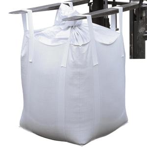 (2 packs) FIBC Bulk Bags, Container Bags, Load Capacity 2200Ib 35 "L x 35 "W x 43 "H, Woven Polypropylene Sacks, Four Fastening Hooks, Flat Bottom on Top of Trunks (r2) ton bag