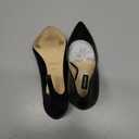 Nine WEST Womens Wnflax (6 Wide, Black Leather)