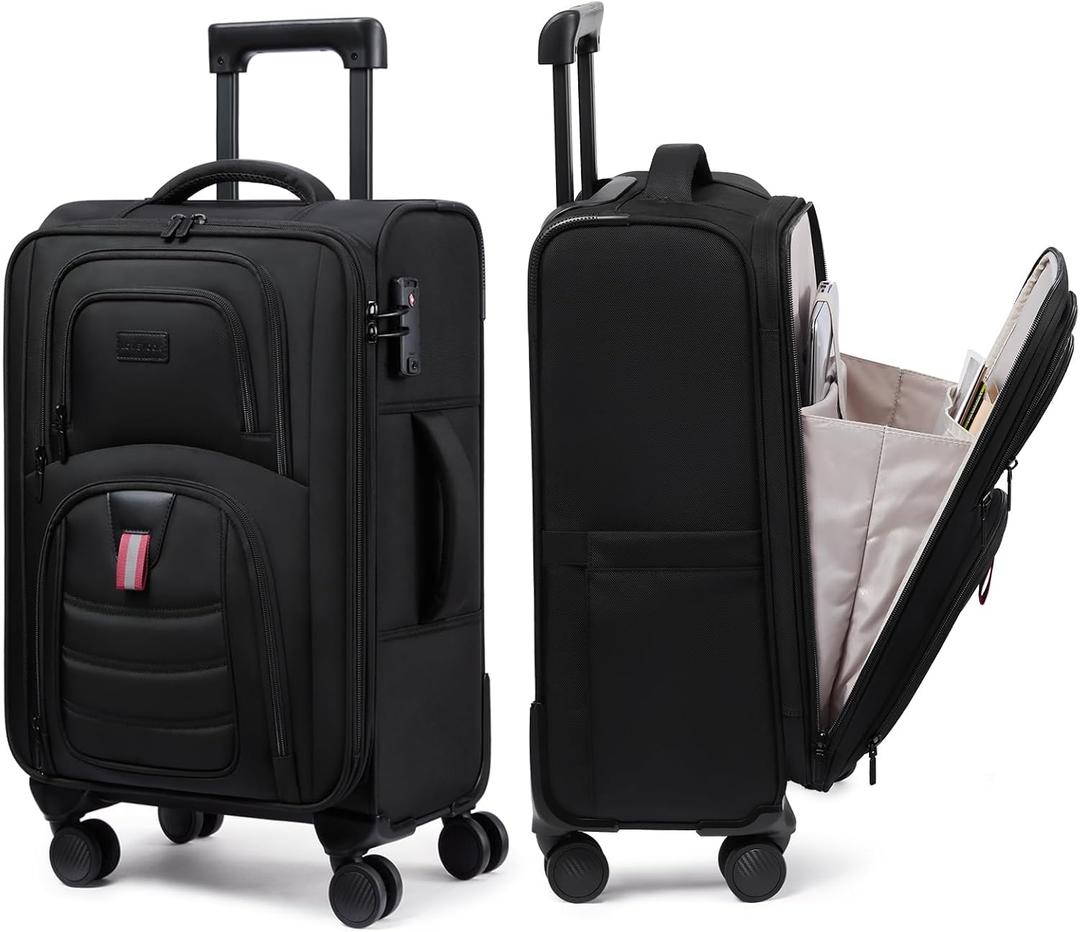 LOVEVOOK Carry On Luggage 22x14x9 - Airline Approved Spinner Suitcase, Medium-22inch