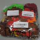 Fanfanwin 200 Pcs Thanksgiving Fall Leaves Felt Maple Leaf Laser Cutout Embellishment Multicolor Autumn Leaf Decors Farmhouse Harvest Fall Leaves Decorations for Home Classroom Wall Craft(Classic)