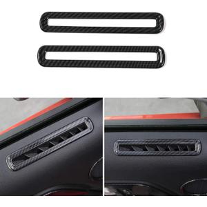 JeCar for Mustang Carbon Fiber Door Vent Trim Decor Cover Fit for Ford Mustang 2015-2023 Interior Accessories