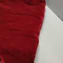 72-Inch Velvet Christmas Tree Skirt with Golden Swirl Embroidery and Lace Tie Closures, Burgundy