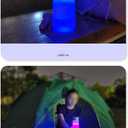 15oz Tritan Light Cup,Kids water bottle with Led light,Atmosphere lights BPA Free multicoloured rechargeable light drinking cup Gifts for school boys and girls(Green)