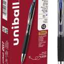 Uni-Ball Signo 207, 12 Pack 1.0mm Bold Blue Gel Pens - Water Resistant, Smooth Writing, Comfort Grip, Retractable - Back to School Pens, Teacher Pens, School Supplies