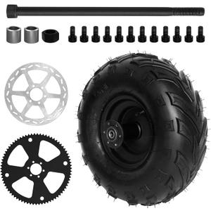 Mini Bike Wheels and Tires 145x70-6 V-Tread Rear Wheel Assembly Kit, Go Kart Mini Bike ATV Tires, CT100