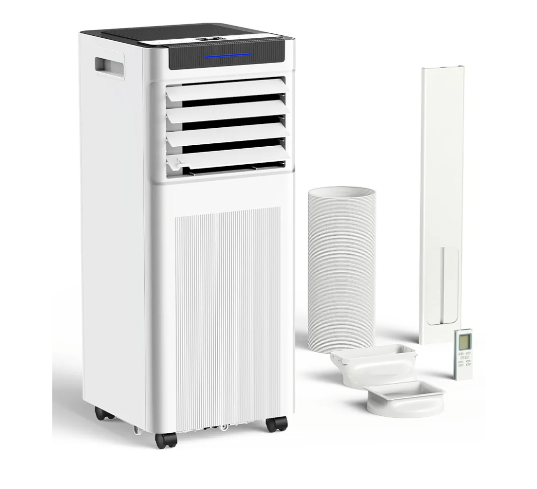 Portable Air Conditioners, 10000 BTU Portable AC up to 450 Sq.Ft, 3 in 1 AC Unit with Cool, Dehumidifier & Fan Modes, Remote Control & 24H Timer, AC Unit for Bedrooms, Living Rooms & Apartments