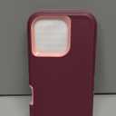 Gase for iPhone 16 Pro Case 6.3" with 2 Screen Protector + 2 Camera Lens Protector, Full Body Heavy Duty Military Grade Cover, Shockproof/Drop Proof Protection Phone Case (Wine Red Pink)