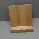 Scalloped Wooden Cookbook Stand with Removable Cutting Board – Adjustable Recipe Book Holder, Charcuterie Board & Kitchen Serving Tray – Kitchen Counte Decor/Maple Wood