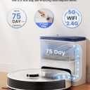 Lefant LiDAR Robot Vacuum and Mop, 75-Day Self-Emptying, 6000Pa Strong Suction, Customized Cleaning, Multi-Floor Mapping, 130 Min Runtime, 2.4G/5G WiFi/Alexa/APP/iWatch, M2L Plus