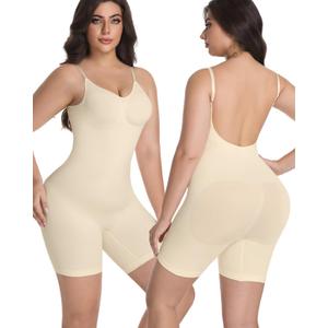 Tank Bodysuit for Women Tummy Tucker Shapewear Butt Lifter Body Shaper Compression Bodysuit, L