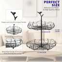 2-Tier Fruit Basket with Bird Nest Design - Charming Bird Handle, Multi-Functional Fruit and Vegetable Organizer for Kitchen Counter and Tabletop, Perfect Blend of Style and Practicality
