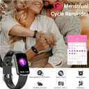 Health Fitness Tracker with 24/7 Heart Rate, Smart Watch with Blood Pressure and Blood Oxy-gen Monitor, Built-in 120+ Sport Mode, Sleep Tracking Waterproof Activity Tracker for Women Men