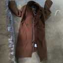 Long Wool Coats for Women
 Size S, color Brown