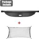 Cargo Cover for 2021-2026 Nissan Rogue Accessories S SV SL Platinum, Carbon Fiber Texture Retractable Trunk Cover Privacy Security Screen Luggage Shield Shade(Not for Rogue Sport/Select)